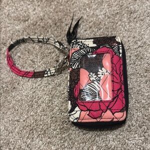 Vera Bradley Floral Patterned Phone Wristlet - 3”x5”